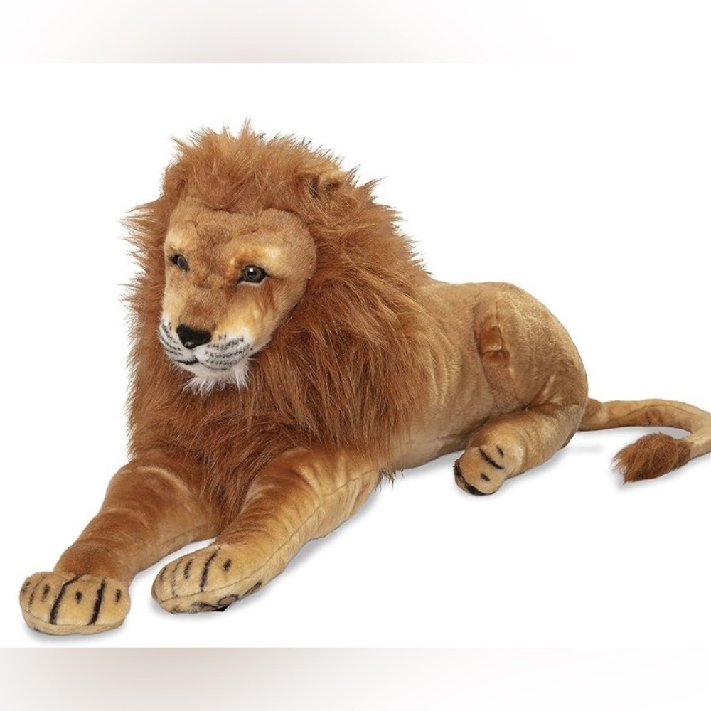 Giant Lion Lifelike Stuffed Animal